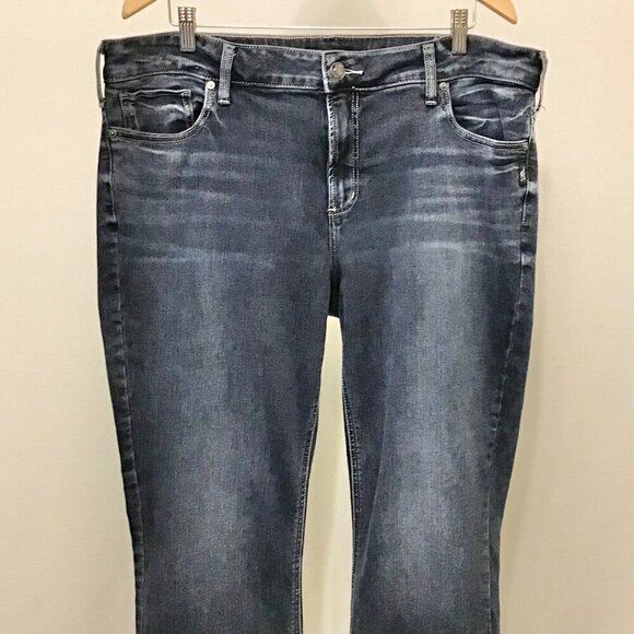 Silver Jeans 20 Elyse Slim Boot Cut Women’s Jeans Faux Flap Pockets Mid Rise - Picture 5 of 12
